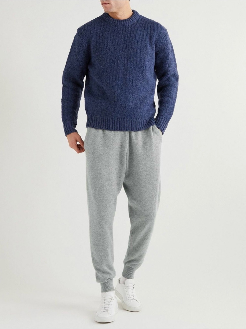 Mr P. - Tapered Cashmere Sweatpants - Gray